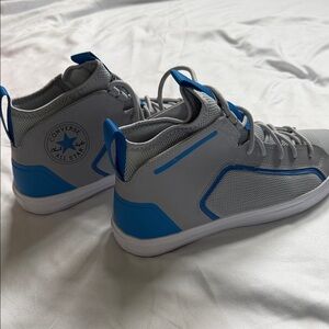 Converse Men’s Gray & Blue High-Top Sneakers